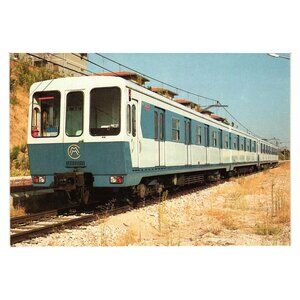 Compañía Metropolitana De Madrid Train Postcard M-5027 Vintage 1981 CAF Series